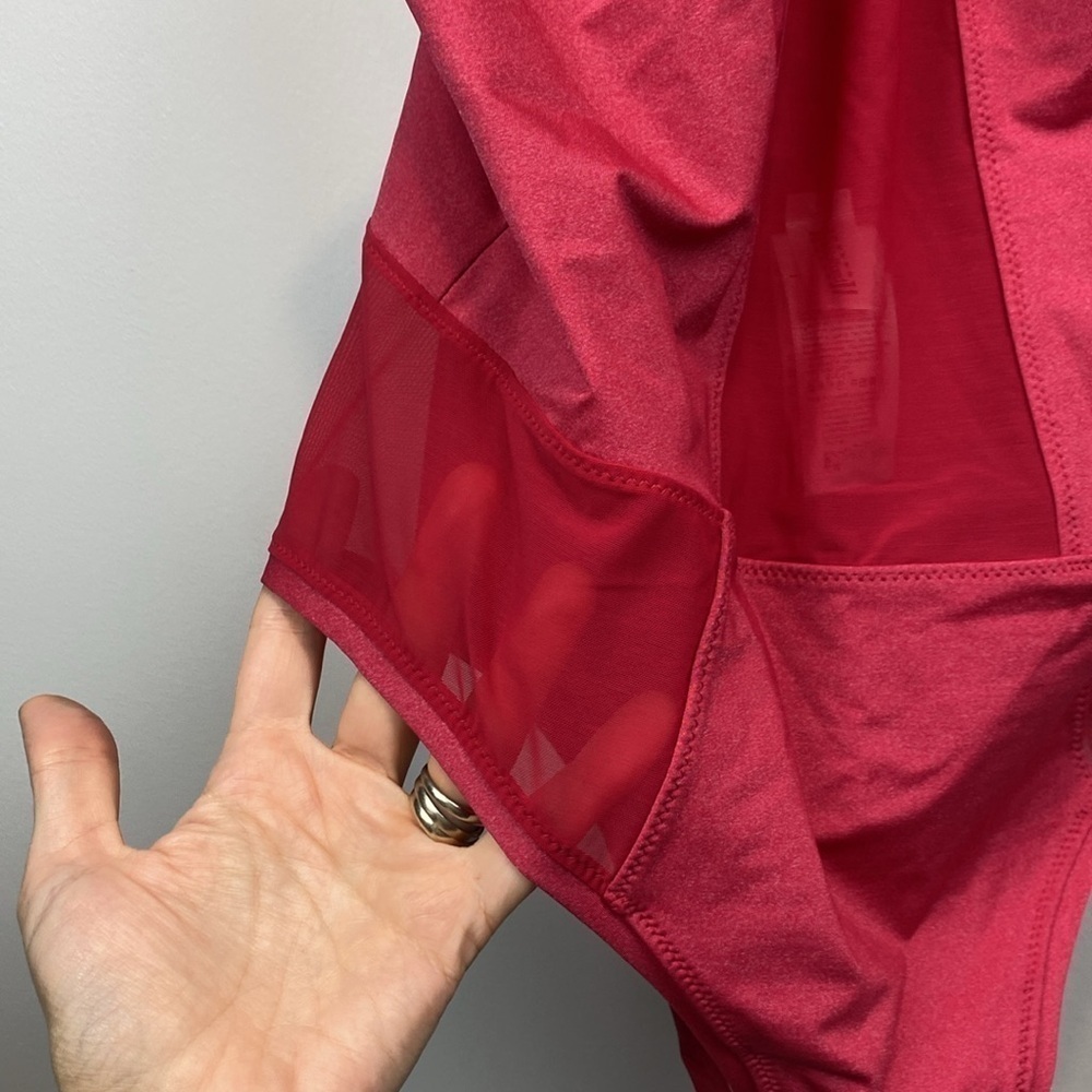 Wolford Deep Raspberry Halter One-Piece Swimsuit - Picture 7 of 13